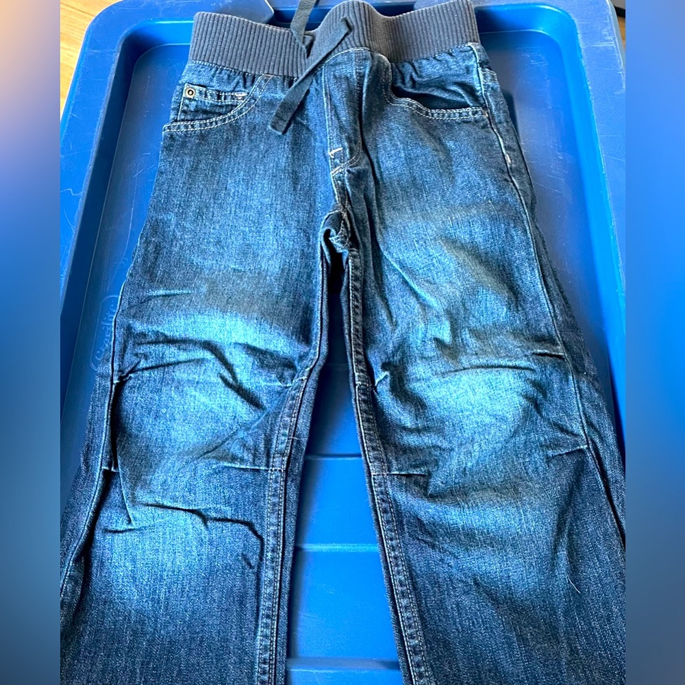 Baby GAP Toddler Boy’s Jeans- Original Fit w/knit band, Dark Wash, 5T